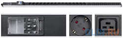 Cabeus PDU-32-16S-8C19-B-T Блок розеток для 19″ шкафов, вертикальный, 16 розеток Schuko, 8 розеток IEC 320 C19, 32А, автомат защиты, алюминиевый