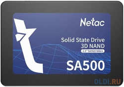 Netac SSD SA500 480GB 2.5 SATAIII 3D NAND, R / W up to 520 / 450MB / s, TBW 240TB, 3y wty (NT01SA500-480-S3X)