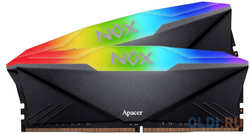 16GB Apacer DDR4 3200 DIMM NOX RGB Gaming Memory AH4U16G32C28YNBAA-2 Non-ECC, CL16, 1.35V, Kit (2x8GB), Intel XMP 2.0, Heat Sink, RTL