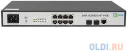 SNR Управляемый гигабитный POE коммутатор уровня 2, 8 портов 10/100/1000Base-T с поддержкой POE, 2 порта 100/1000BASE-X (SFP)