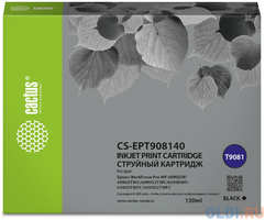 Картридж струйный Cactus CS-EPT908140 T9081 черный (130мл) для Epson WorkForce WF-6090DW / WF-6590DWF Pro