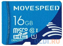 MicroSD 16GB Move Speed FT100 Class 10 без адаптера