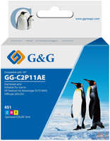 Картридж струйный G&G GG-C2P11AE 651 многоцветный (18мл) для HP DeskJet 5575 / 5645