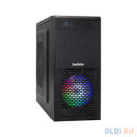Корпус Minitower ExeGate mEVO-7807-XP400 (mATX, БП XP400 с вент. 12см, 1*USB+1*USB3.0, черный, 1 вент. 12см с RGB подсветкой) (EX296388RUS)
