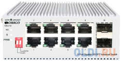 Unmanaged Industrial Switch 8x1000Base-T, 2x1000Base-X SFP, Surge 4KV, -40 to 75°C