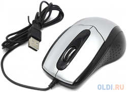 Мышь CBR CM-101 USB Silver оптика, 1200dpi, офисн., провод 1.28 м., USB