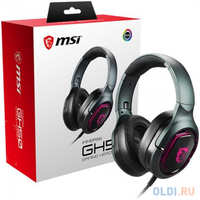 Gaming Headset MSI Immerse GH50, virtual 7.1 surround, USB, In-line controller, RGB Mystic Light Compatibility with 4 lightning effects