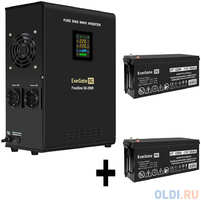 Комплект ИБП EX296001RUS + батарея 200Aч EX282991RUS 2шт (инвертор, синус, для котла, настенный) ExeGate FineSine SX-2000.LCD.AVR.2SH<2000VA/1400W