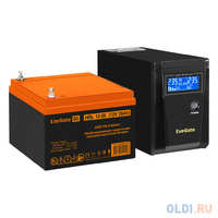 Комплект ИБП EX295986RUS + батарея 26Aч EX285663RUS 1шт (инвертор, синус, для котла) ExeGate SineTower SZ-600.LCD.AVR.1SH <600VA / 360W, чистый синус (EX296767RUS)