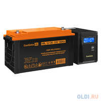 Комплект ИБП EX295986RUS + батарея 120Aч EX285657RUS 1шт (инвертор, синус, для котла) ExeGate SineTower SZ-600.LCD.AVR.1SH <600VA/360W, чистый сину