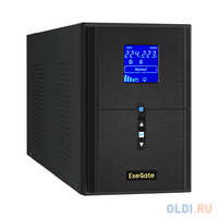 ИБП (инвертор, синус, для котла) ExeGate SineTower SN-2000.LCD.AVR.3SH.1C13.RJ.USB <2000VA/1600W, чистая синусоида, LCD дисплей, AVR, 3*Schuko+1*C1