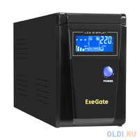 ИБП (инвертор, синус, для котла) ExeGate SineTower SN-600.LCD.AVR.2SH <600VA / 360W, чистая синусоида, LCD дисплей, AVR, 2*Schuko, линейно-интерактив (EX295980RUS)