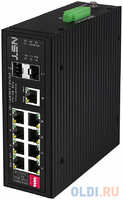 NST Промышленный PoE коммутатор Fast Ethernet на 8 FE RJ45 PoE + 1 GE RJ45 + 2 GE SFP порта. Порты Ethernet: 8x10/100Base-T, 1x10/100/1000Base-T, 2x1000Ba