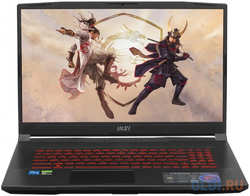 MSI Katana 17 GF76 B12UCR-821XRU Intel Core i5 12450H 2000MHz/17.3″/1920x1080/16GB/512GB SSD/NVIDIA GeForce RTX 3050 4GB/Wi-Fi/Bluetooth/Без ОС (