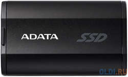 Внешний накопитель SSD ADATA 4Tb SD810 USB Type-C (2000 / 2000 Mb / s) metal case black (SD810-4000G-CBK)