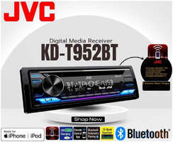 Автомагнитола JVC KD-T952BT 1DIN 4x50Вт v4.2 AUX 3