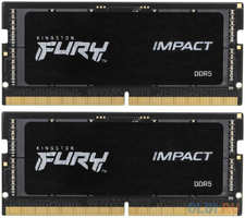 Модуль памяти SO-DIMM DDR 5 DIMM 32Gb PC44800, 5600Mhz, Kingston FURY Impact, CL38 (Kit of 2) (KF564S38IBK2-32) (retail)