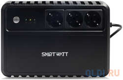 ИБП SMARTWATT UPS SAFE 400 Line-interactive 400VA/240W Brick (Euro x3, LED, 255x175x93(мм), 3,7 кг, гарантия 24мес. (И