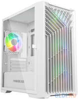 Powercase Mistral Micro X4W, Tempered Glass, 4х 120mm 5-color fan, белый, mATX (CMMXW-L4)