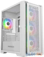 Powercase ByteFlow Micro White, Tempered Glass, 4х 120mm ARGB fans, ARGB HUB, белый, mATX (CAMBFW-A4) (ByteFlow Micro Black (CAMBFW-A4))