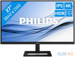 МОНИТОР 27″ PHILIPS 27E1N1900AE / 00 Black (4K, IPS, 3840x2160, 4 ms, 178° / 178°, 350 cd / m, 1000:1, +2xHDMI 2.0,+2xUSB 3.2) (27E1N1900AE/00)