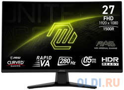 MSI MAG 274CXF 27″ 16:9 FHD(1920x1080) VA Curve 1500R,1ms(MPRT),3000:1,100M:1,300nit,178 / 178,2xHDMI 2.0,1xDP 1.2, Tilt,VESA,280HZ,Black,1y war-ty (9S6-3CE31T-012)