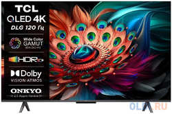 Телевизор QLED TCL 43″ 43C655 черный 4K Ultra HD 60Hz DVB-T DVB-T2 DVB-C DVB-S DVB-S2 USB WiFi Smart TV (RUS)