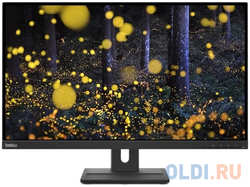 Монитор Lenovo 27″ ThinkVision E27q-20 черный IPS LED 4ms 16:9 HDMI M / M матовая HAS Piv 1000:1 350cd 178гр / 178гр 2560x1440 75Hz DP 2K 6.6кг (62D0GAT1UK)