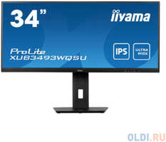 LCD IIYAMA 34″ XUB3493WQSU-B5 {IPS 3440x1440 75Hz 4ms 400cd 8bit 2xHDMI2.0 DisplayPort1.2 2xUSB3.0 HAS Pivot 2x5W VESA}