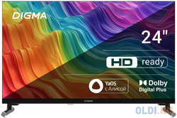 Телевизор LED Digma 24″ DM-LED24SBB32 Яндекс.ТВ Frameless HD 60Hz DVB-T DVB-T2 DVB-C DVB-S DVB-S2 USB WiFi Smart TV