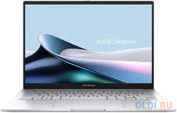 Ноутбук ASUS Zenbook 14 OLED UX3405MA-QD262W Intel Core Ultra 5 125H/16Gb/SSD512Gb/14″/OLED/3k/120hz/Win11/Silver (90NB11R2- M00ZW0)