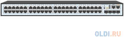 SNR Управляемый PoE коммутатор уровня 2, 48 портов 10/100/1000Base-T с поддержкой PoE, 4 порта 1/10G SFP+, PoE 740 Ватт