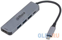 DAHUA Док станция 7 in 1 USB 3.1 Type-C to USB 3.0 + HDMI + SD/TF + PD Docking Station