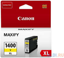 Картридж Canon PGI-1400XL Y 900стр Желтый (9204B001)