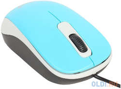 Мышь Genius DX-110 синий, оптическая, 1000 dpi, 3 кнопки, USB (31010116103)