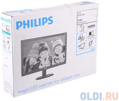 Монитор 21.5″ Philips 223V5LHSB/00(01) Hairline WLED, 1920x1080, 5ms, 250 cd/m2, 1000:1 (DCR 10M:1), D-Sub, HDMI, vesa