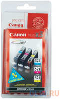 Картридж Canon CLI-521C / M / Y MULTIPACK 446стр Многоцветный (2934B010)