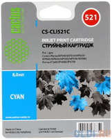 Картридж Cactus CS-CLI521С для Canon PIXMA MP540 MP550 MP620 MP630 MP640 MP660 голубой 446стр (CS-CLI521C)