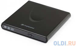 Оптич. накопитель ext. DVD±RW Transcend Black <Slim, USB 2.0, Retail (TS8XDVDS-K)