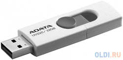 Флеш накопитель 32GB A-DATA UV220, USB 2.0, белый / серый (AUV220-32G-RWHGY)
