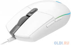 Мышь проводная Logitech G102 LIGHTSYNC белый USB (910-005824)