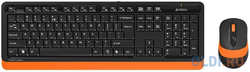 A4Tech A-4Tech Клавиатура + мышь A4 Fstyler FG1010 ORANGE клав:черный / оранжевый мышь:черный / оранжевый USB беспроводная [1147574]