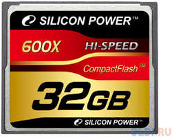 Карта памяти Compact Flash Card 32Gb Silicon Power 600x SP032GBCFC600V10