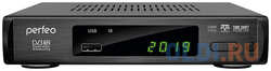 Perfeo DVB-T2 / C приставка ″LEADER″ для цифр.TV, Wi-Fi, IPTV, HDMI, 2 USB, DolbyDigital, пульт ДУ