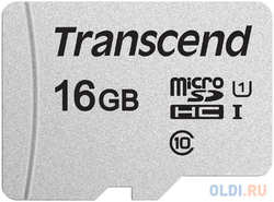 Флеш карта microSDHC 16Gb Class10 Transcend TS16GUSD300S w / o adapter