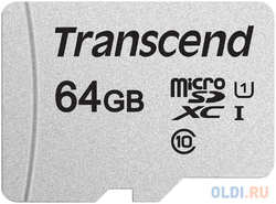 Флеш карта microSDXC 64Gb Class10 Transcend TS64GUSD300S w/o adapter