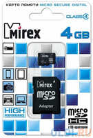 Флеш карта microSD 4GB Mirex microSDHC Class 4 (SD адаптер) (13613-ADTMSD04)