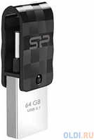 Флеш накопитель 64Gb Silicon Power Mobile C31, OTG, USB 3.1 / Type-C, Черный (SP064GBUC3C31V1K)