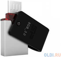 Флешка 8Gb Silicon Power SP008GBUF3X31V1K USB 3.0 microUSB черный