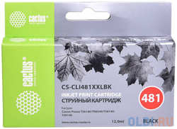 Картридж струйный Cactus CS-CLI481XXLBK черный (12мл) для Canon Pixma TR7540 / TR8540 / TS6140 / TS8140